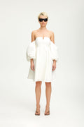 DaniGZ Off Shoulder Klänning - Egret
