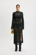 HilmaGZ Lace Midi Dress - Jet Set