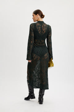 HilmaGZ Lace Midi Dress - Jet Set