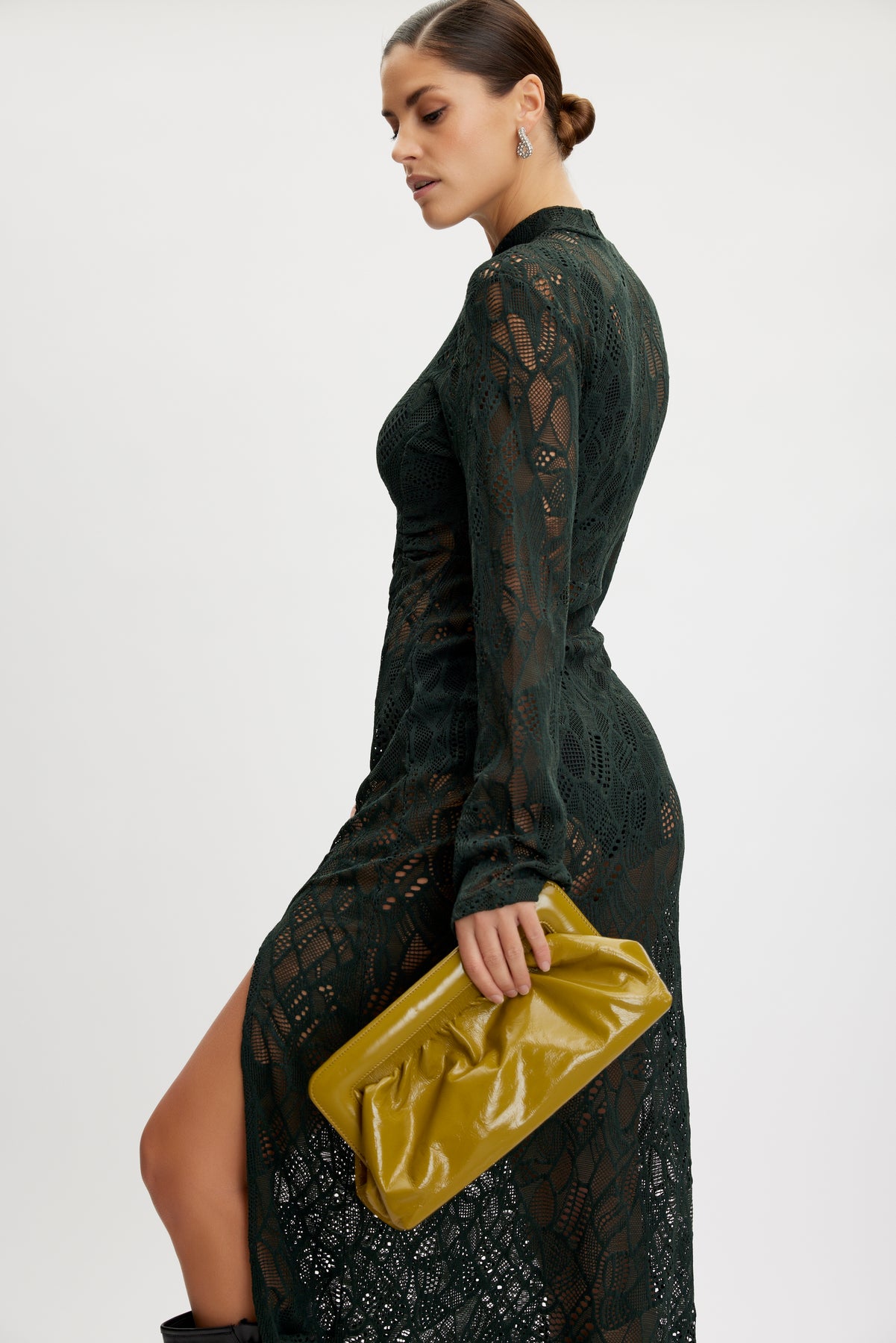 HilmaGZ Lace Midi Dress - Jet Set
