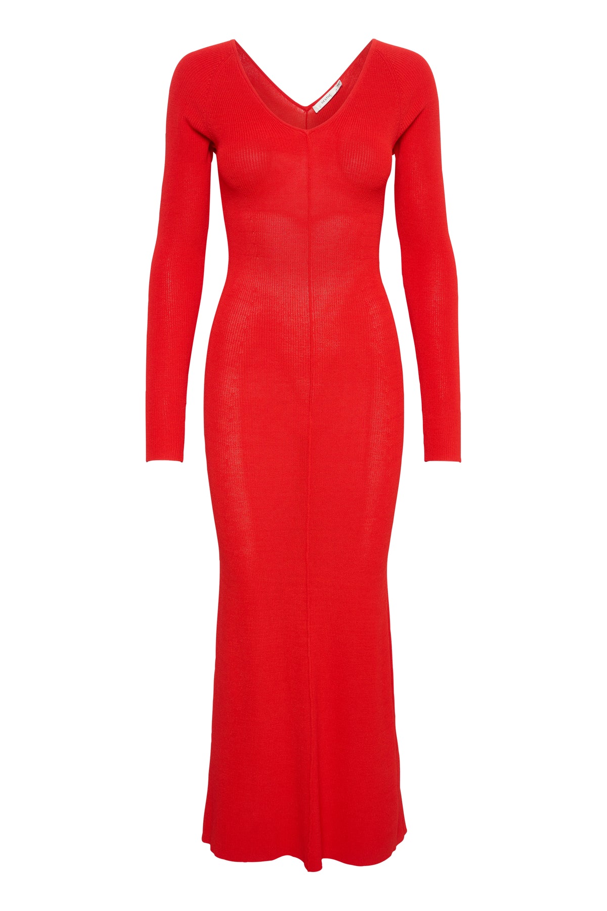 MonaGZ V-Neck Long Dress - Red Alert