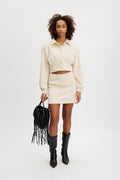 ElnoraGZ Jacket - Off White Structure