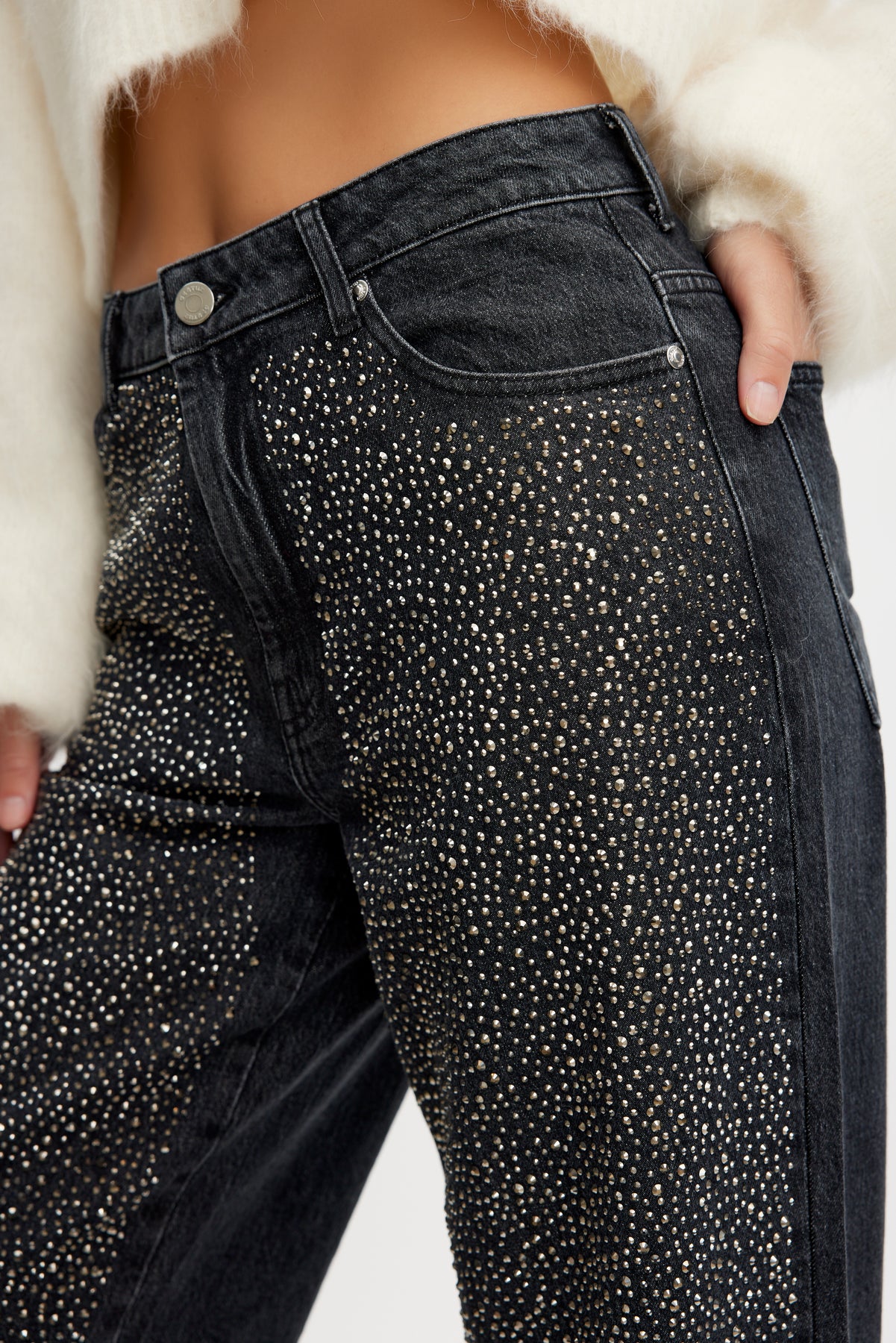 ZorahGZ MW Jeans - Dark Grey Washed