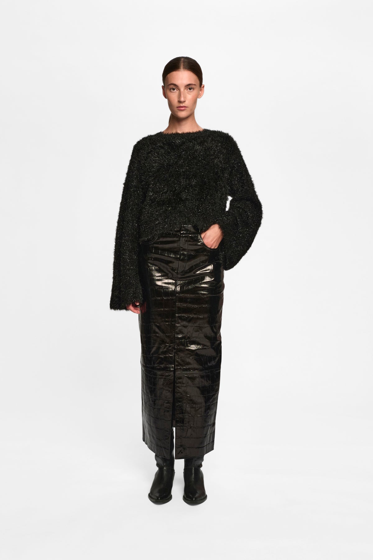 MattianiGZ Cropped Pullover - Black