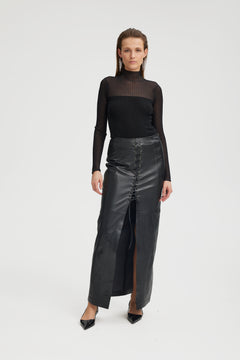 KazaliGZ Rib Pullover - Black