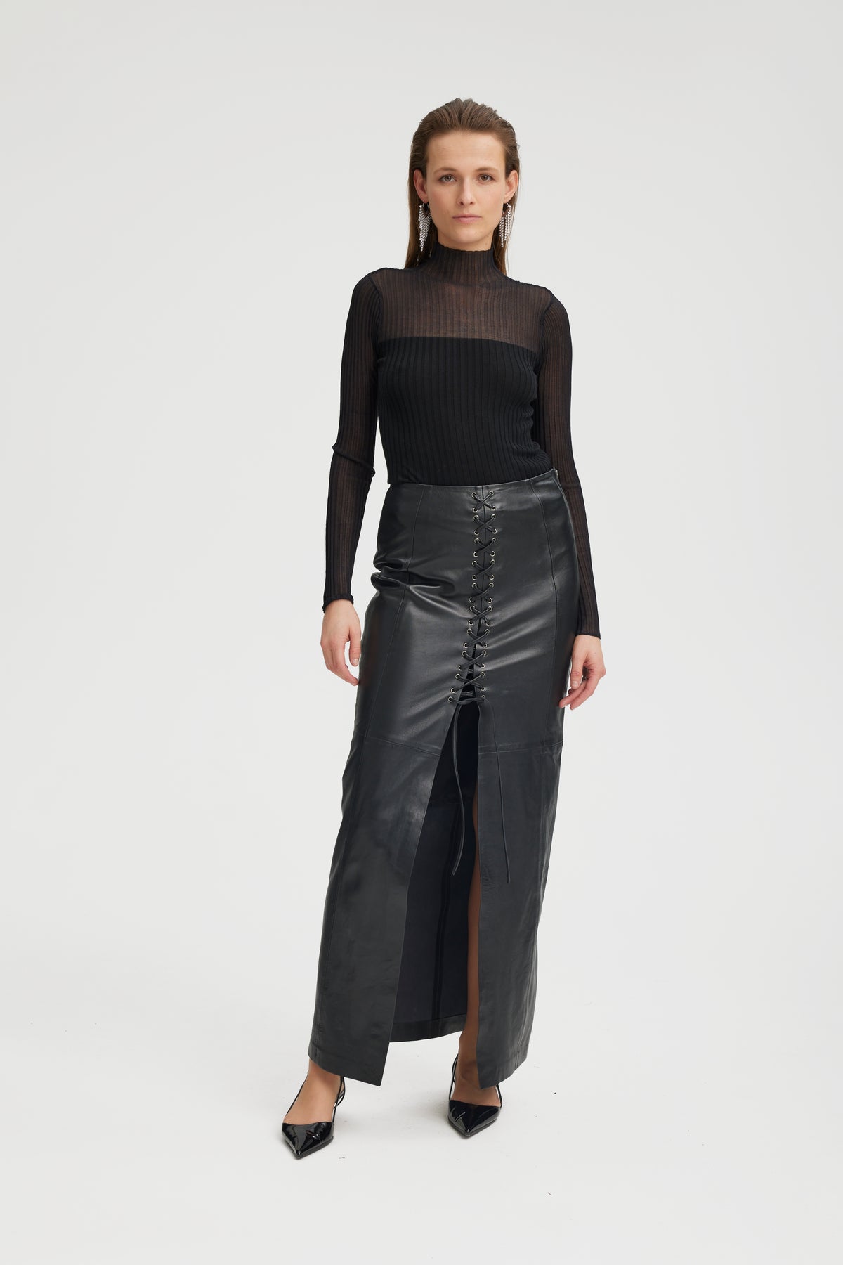 KazaliGZ Rib Pullover - Black