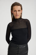 KazaliGZ Rib Pullover - Black
