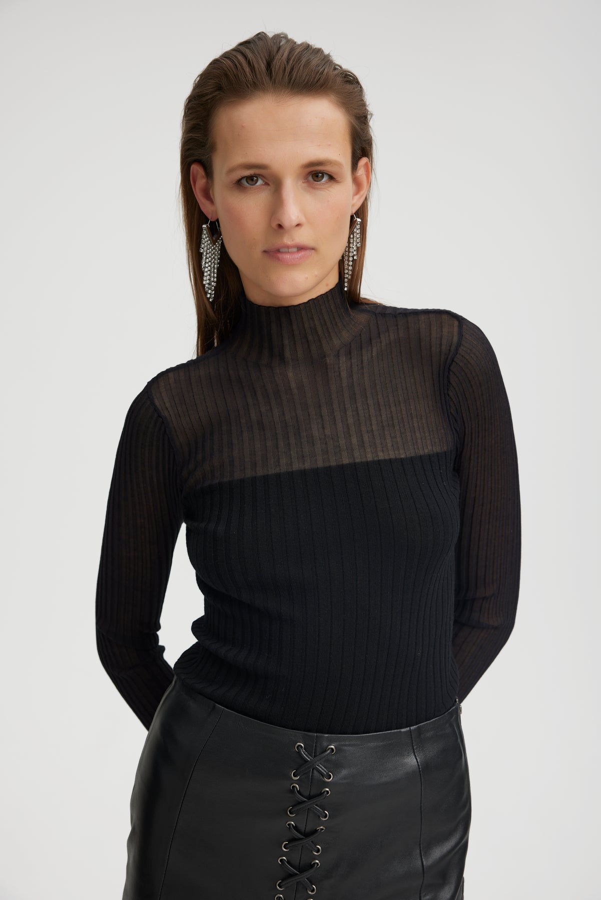 KazaliGZ Rib Pullover - Black