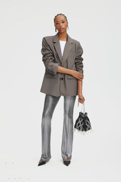 EiraGZ HW Flared Legging - Silver Structure