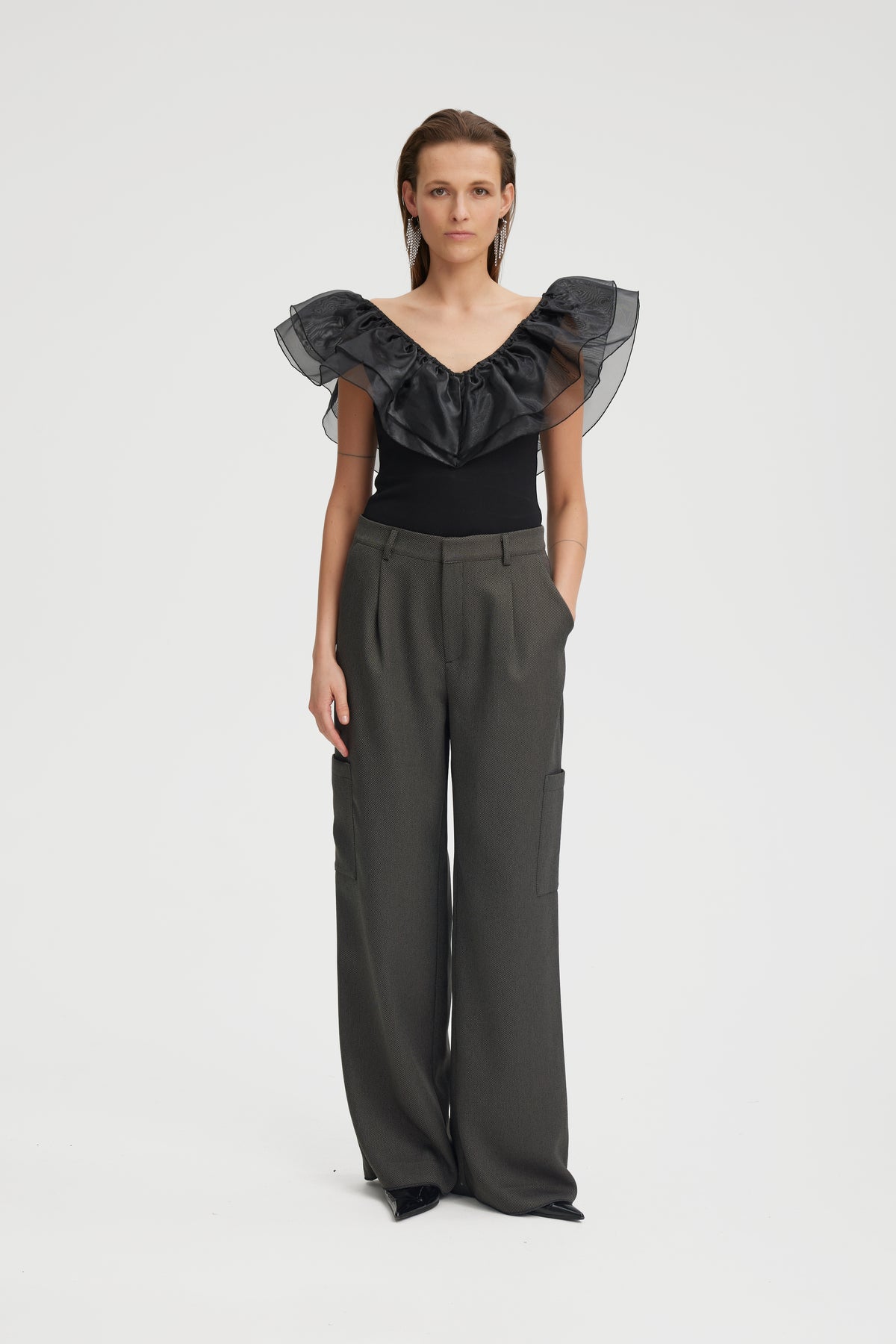 MistGZ Sl Frill Top - Black