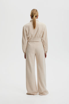 ElnoraGZ HW Pants - Off White Structure