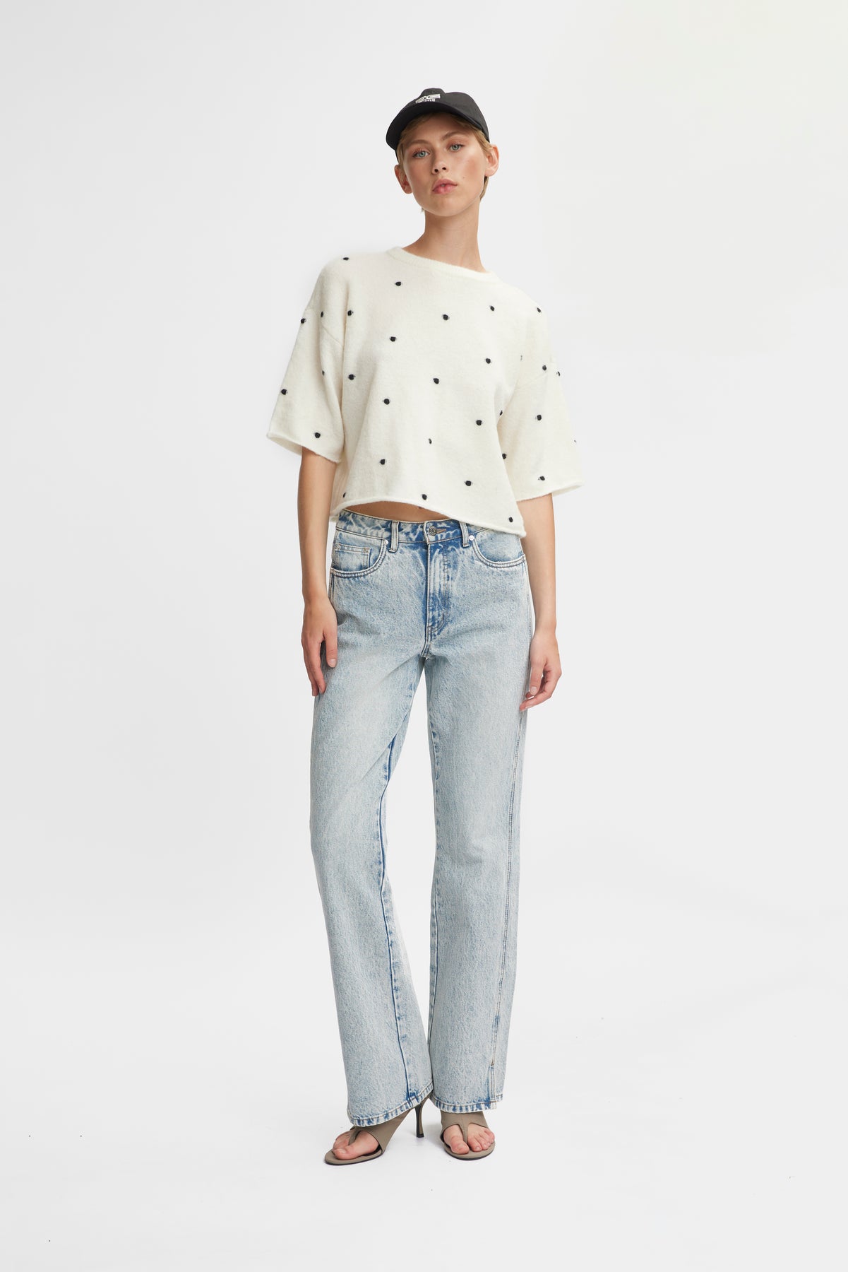 AlphaGZ Dot Box Tee - Ivory