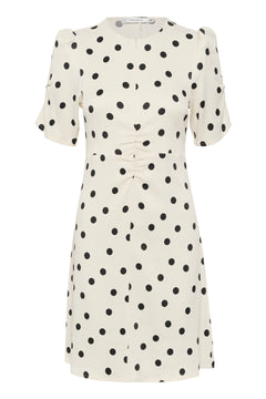 DottiaGZ P Short Dress - Afterglow With Black Dot