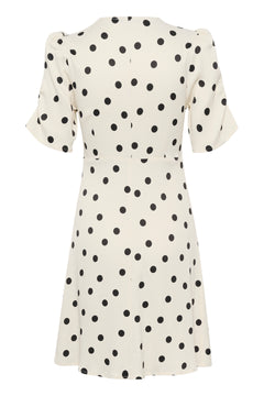DottiaGZ P Short Dress - Afterglow With Black Dot