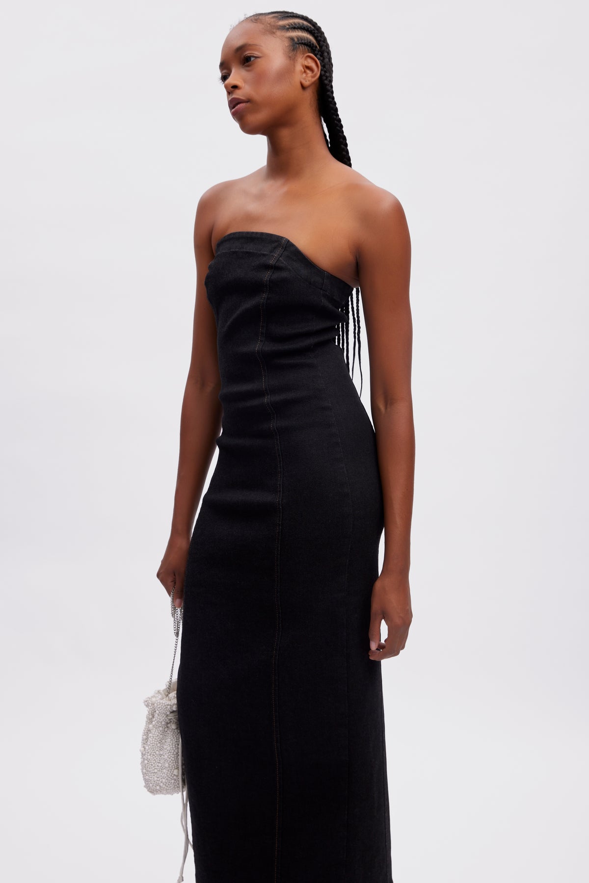 TubinaGZ Long Dress - Dark Black Wash