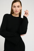 Antaligz Wool Short Dress - Svart