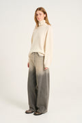 Manzigz Wool Rollneck - Egret