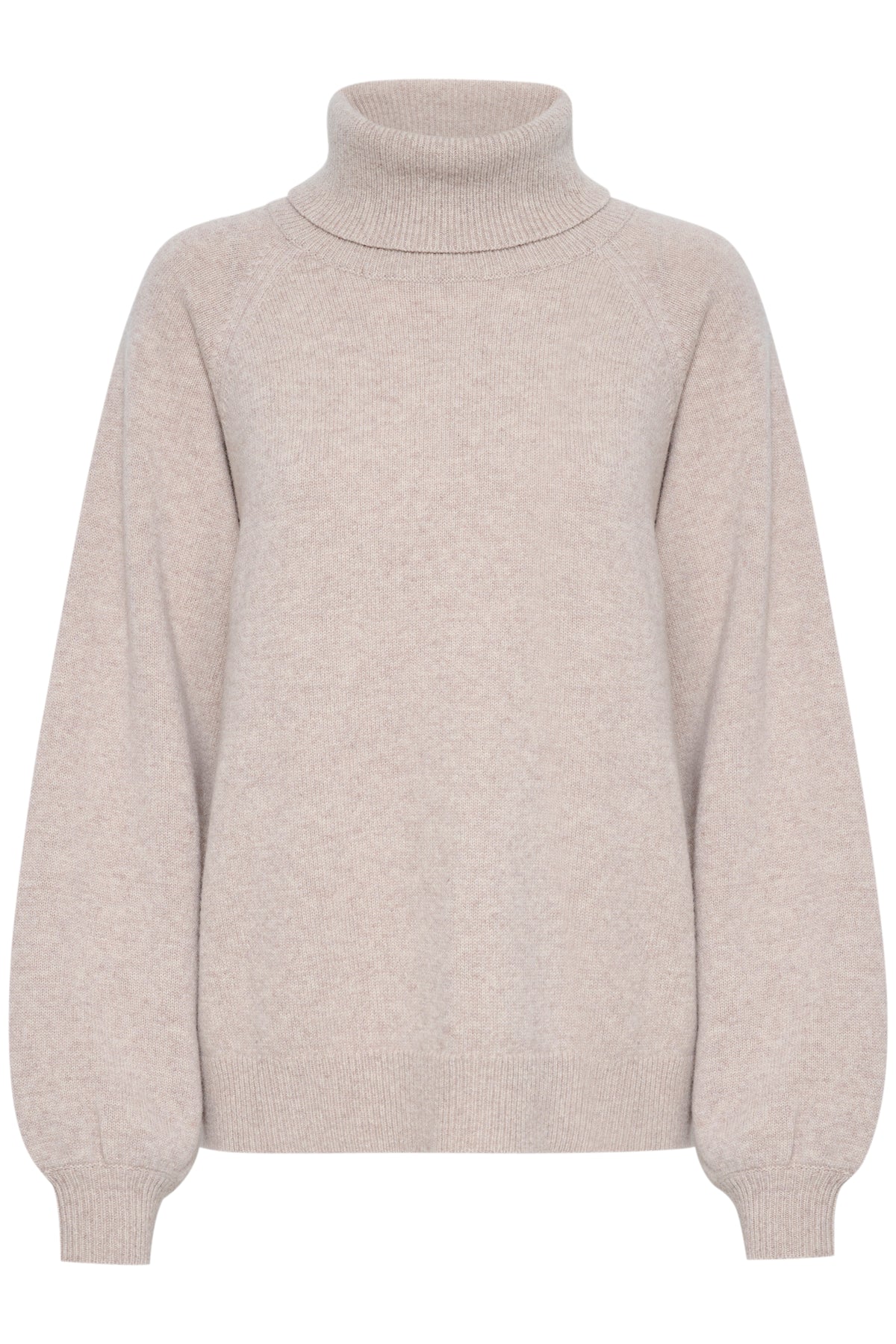Manzigz Wool Rollneck - String Melange