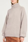 Manzigz Wool Rollneck - String Melange