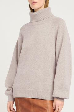 Manzigz Wool Rollneck - String Melange