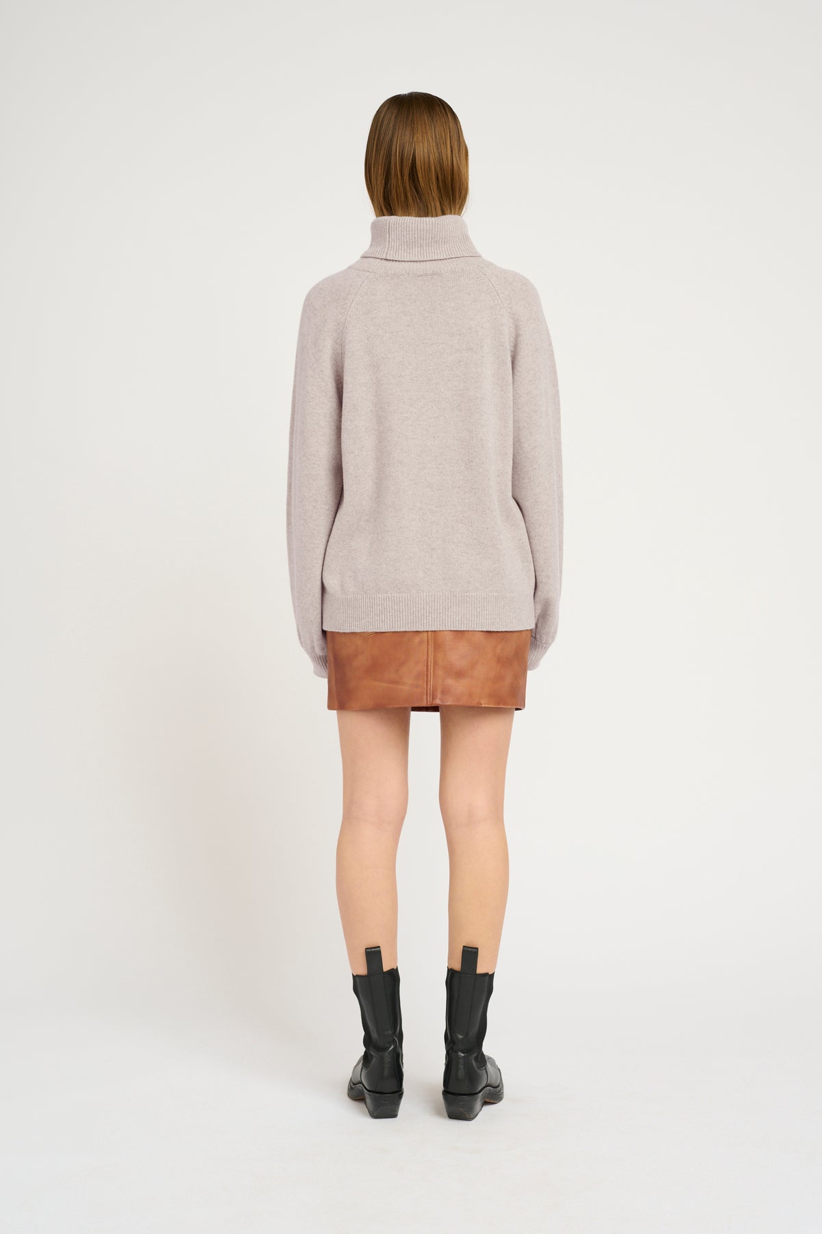 Manzigz Wool Rollneck - String Melange