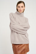 Manzigz Wool Rollneck - String Melange