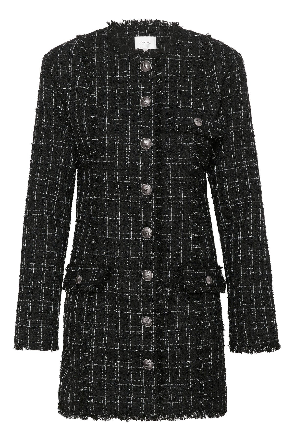 Gaellygz Dress - Blacknwhite Check
