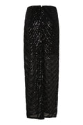 Gliragz Hw Long Skirt - Black Sequins