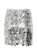 Glittagz Mini Skirt - Silver Sequins