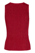 Silvigz Rib Sl Top - Feisty Red Metallic