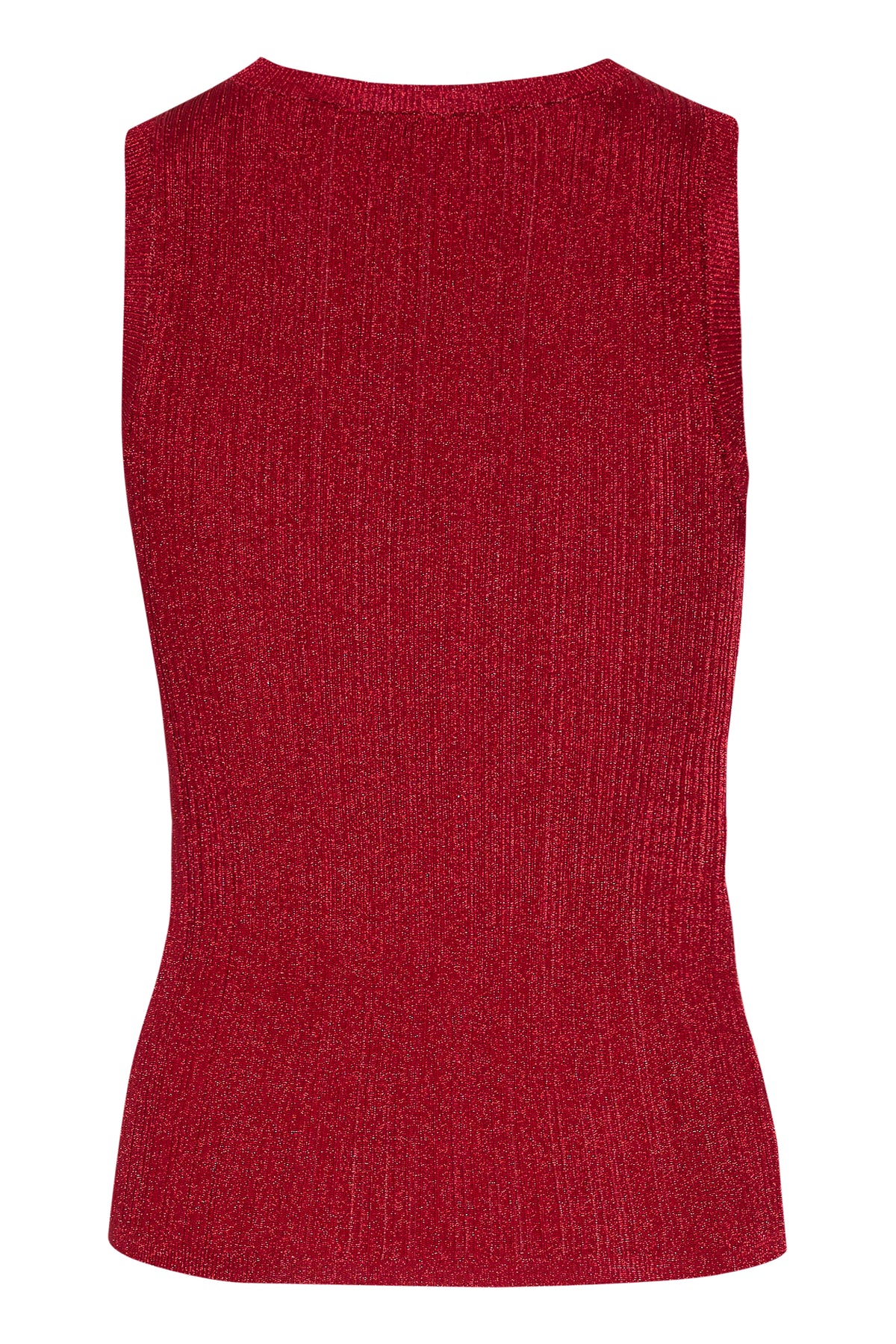 Silvigz Rib Sl Top - Feisty Red Metallic