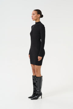 Silvigz Ls Short Dress - Black