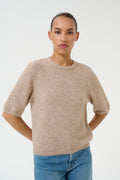 Alphagz Ss Tee - Warm Sand Melange