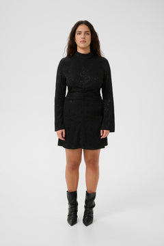 Gzrosia Short Dress - Black