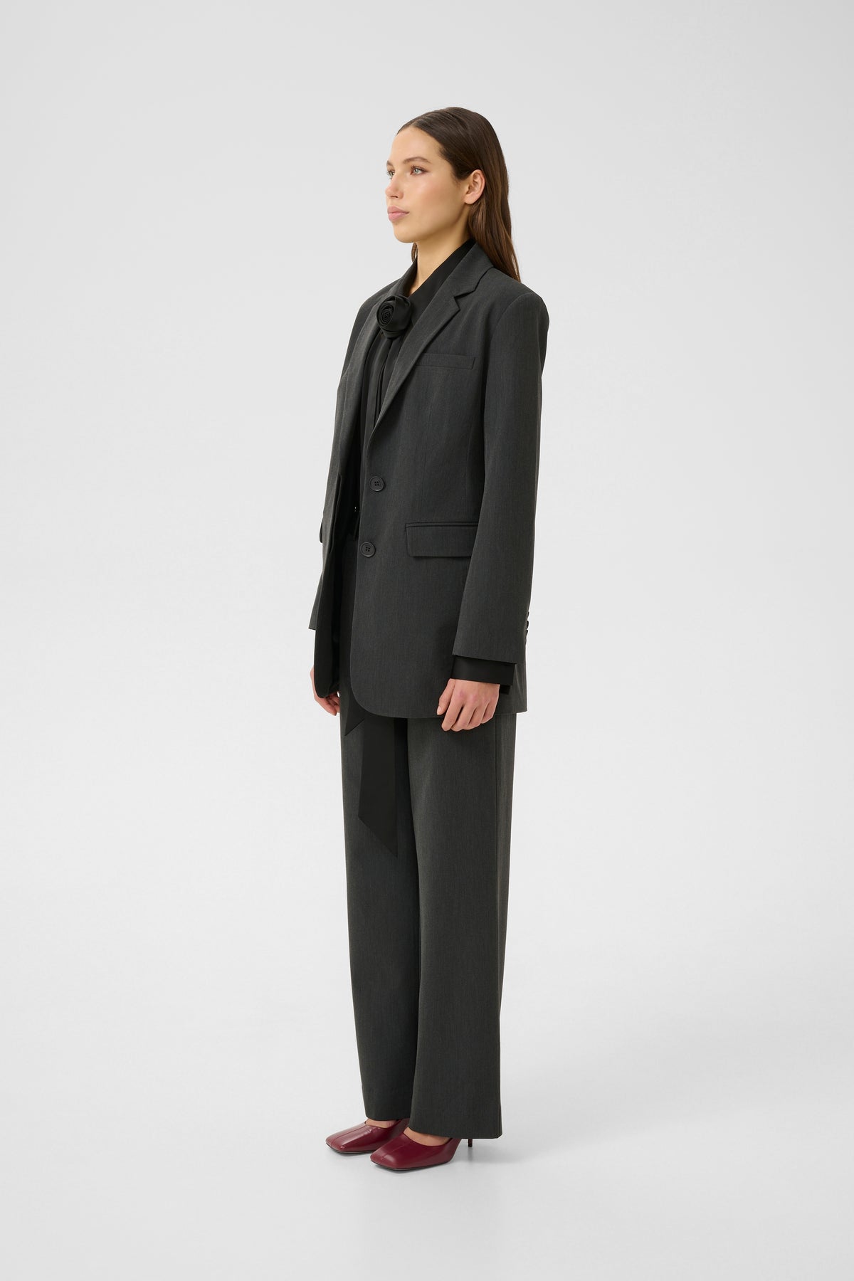 Gzerle Blazer - Dark Grey Melange