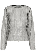 Gzsibba Blouse - Black/Silver