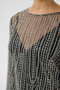 Gzsibba Blouse - Black/Silver