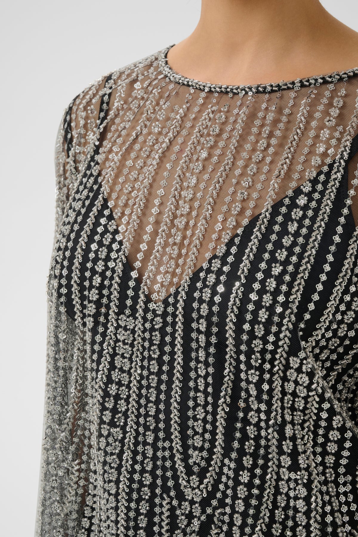 Gzsibba Blouse - Black/Silver