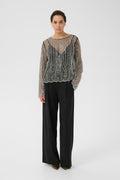 Gzsibba Blouse - Black/Silver