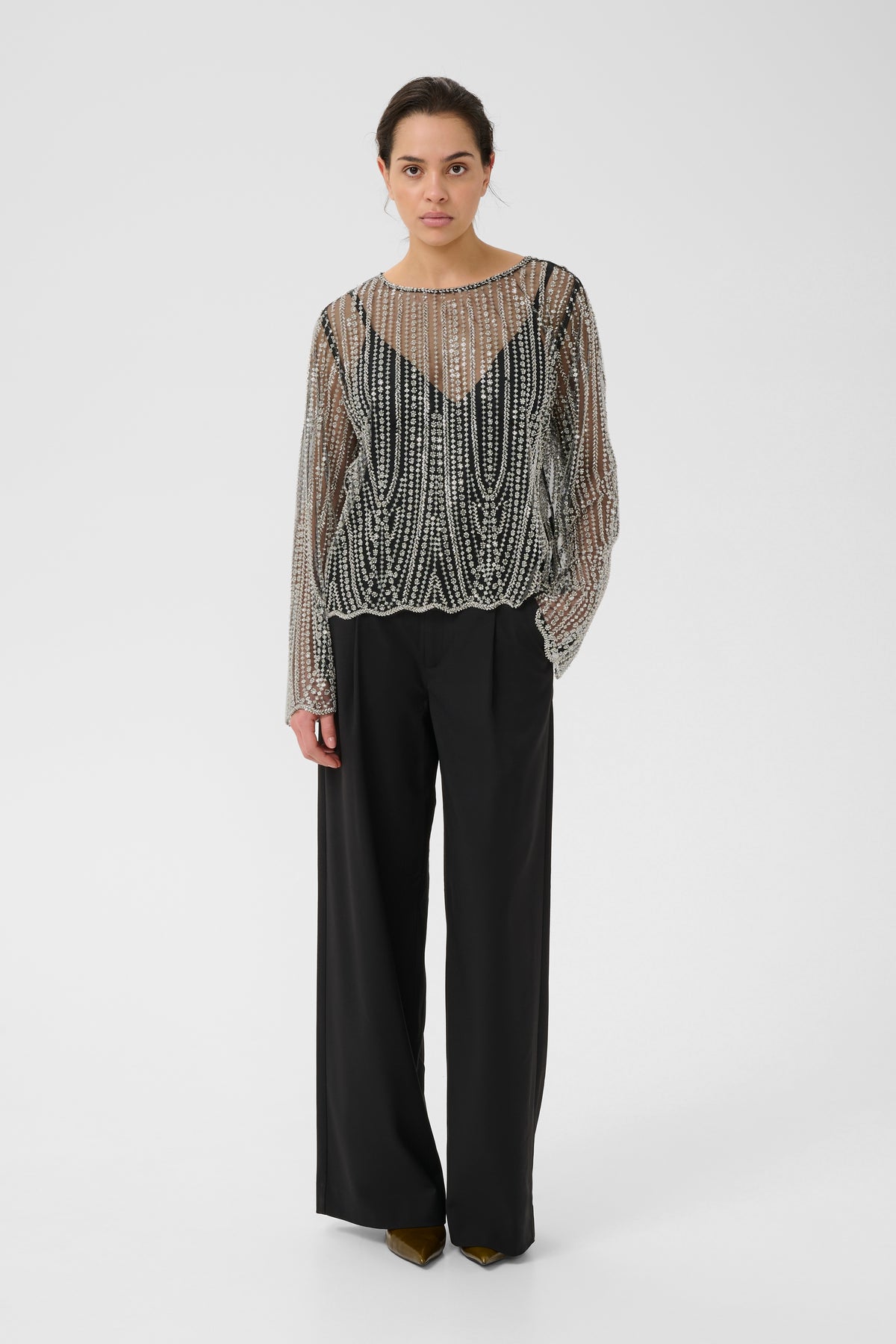 Gzsibba Blouse - Black/Silver