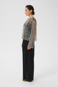 Gzsibba Blouse - Black/Silver