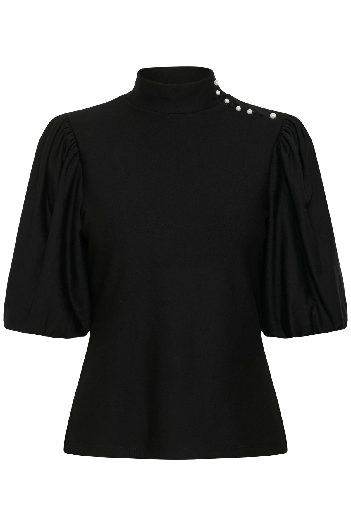 Gzrifa Button Balloon Top - Svart