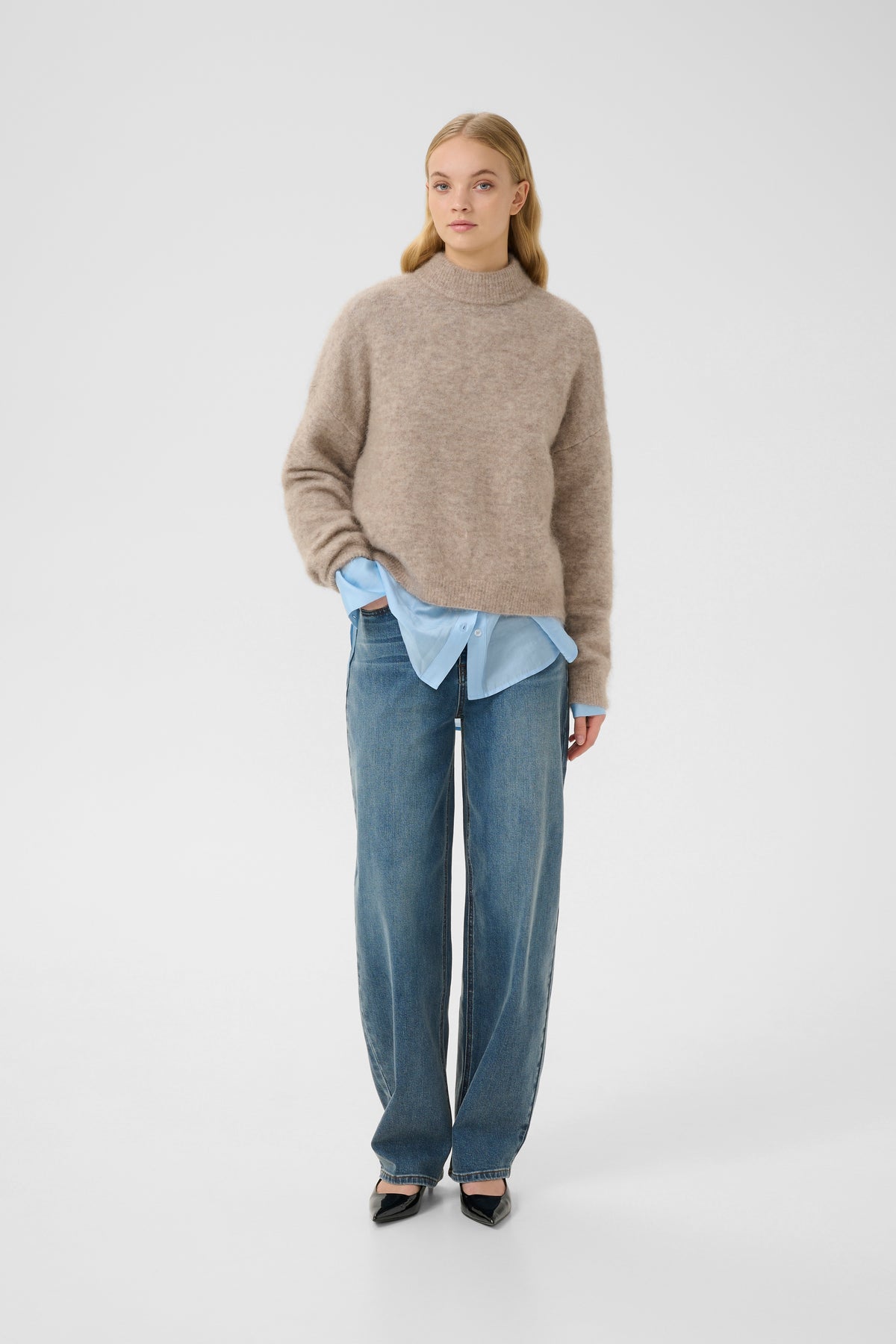 Gzdebbie Pullover - Warm Sand Melange