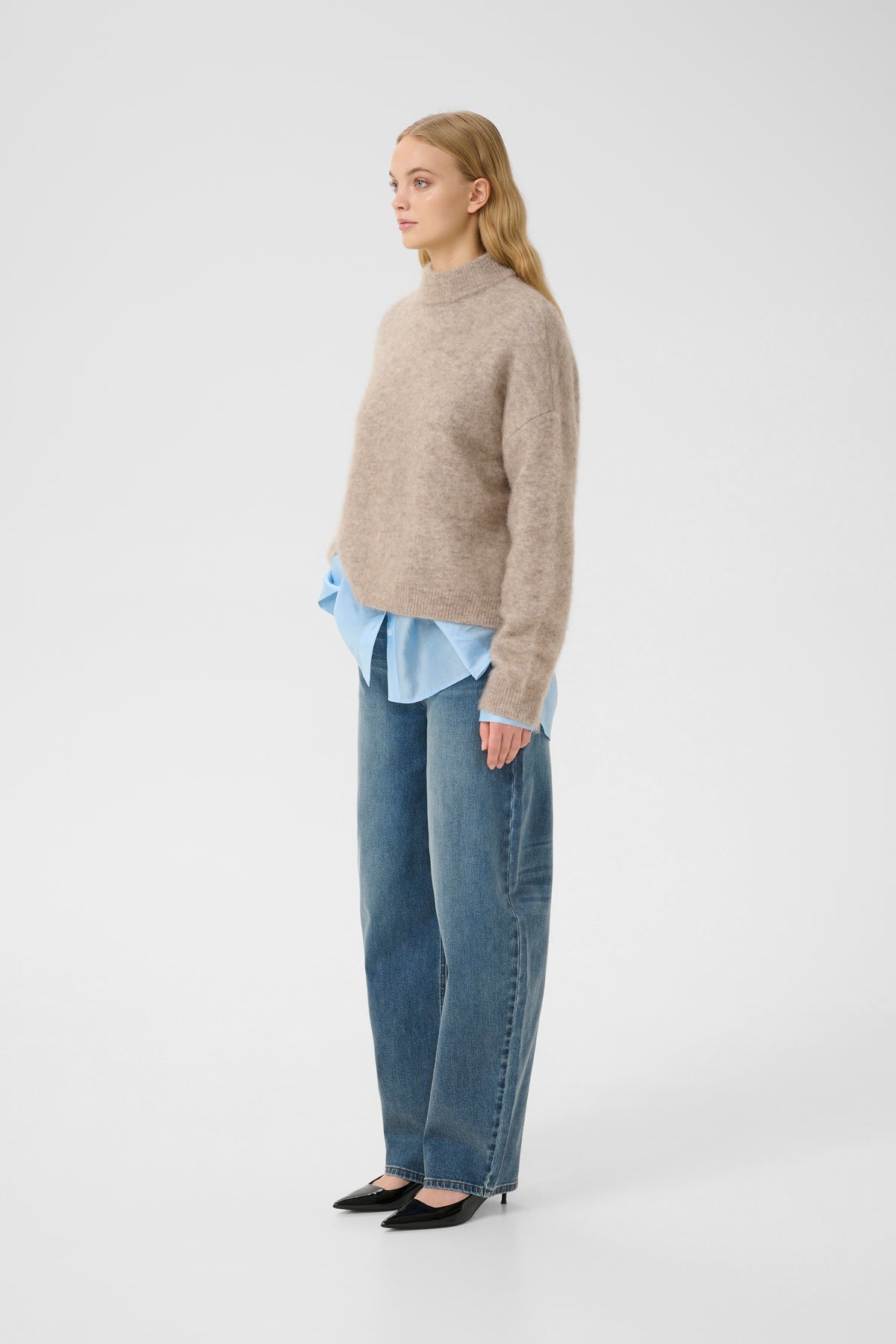 Gzdebbie Pullover - Warm Sand Melange