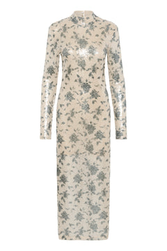Gzsveda Dress - Champagne/Black Sequins