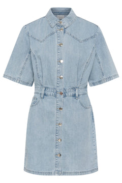Gzmonie Dress - Light Blue Denim