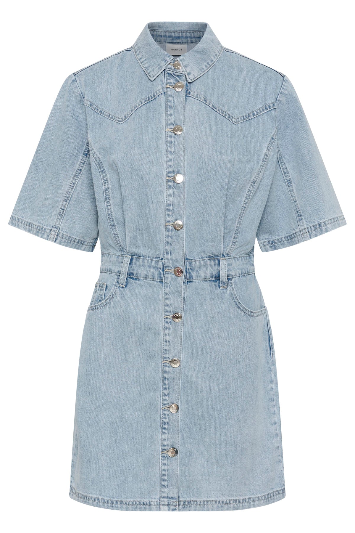 Gzmonie Dress - Light Blue Denim