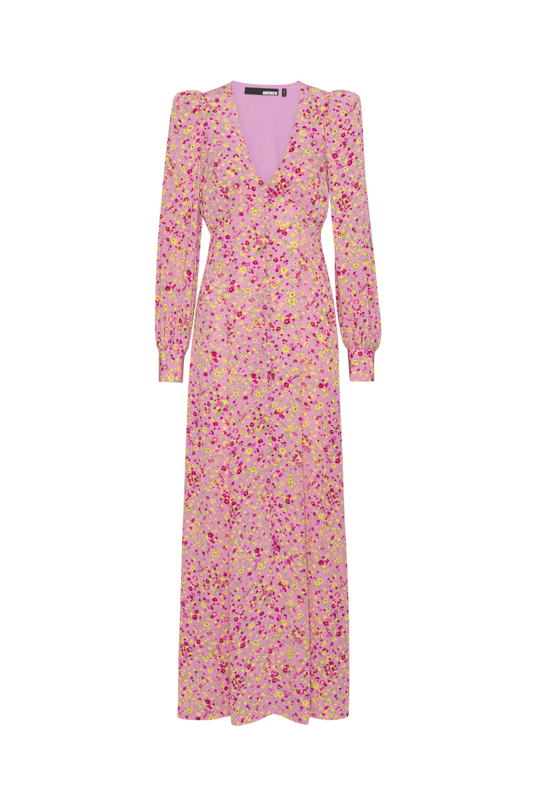 Jacquard Maxi Dress - Fuchsia Pink Comb.