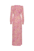 Jacquard Maxi Dress - Fuchsia Pink Comb.