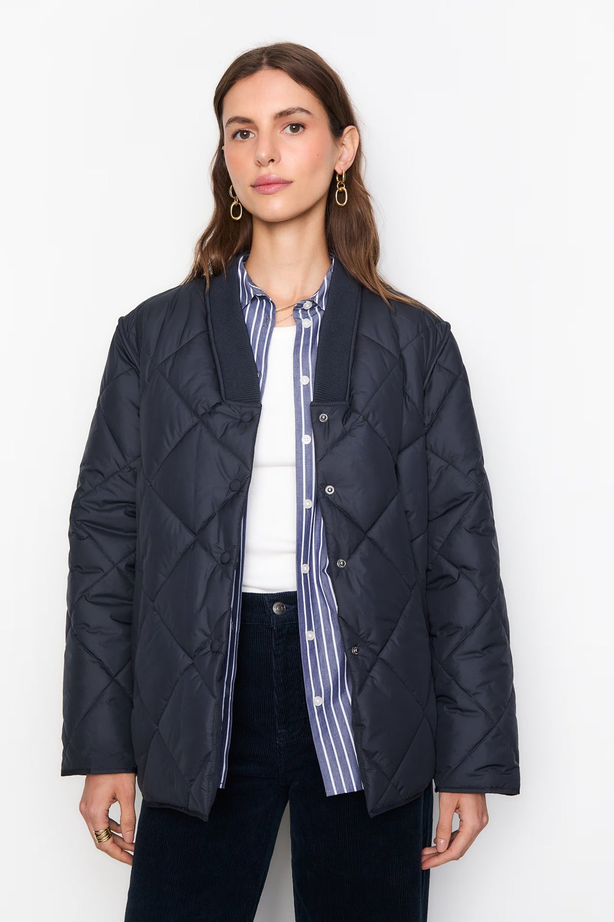 Marion Quilted Jacket - Dark Navy